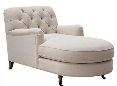 Beige Chaiselongue Chesterfield Möbel Liege Wohnzimmer Moderne